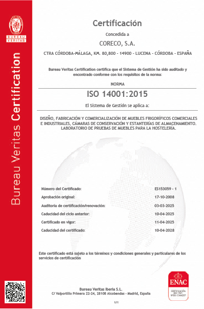 Certificado ISO 14001:2015